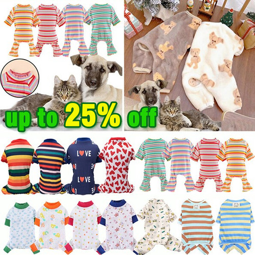 Pet dog cat pajamas soft - dog,