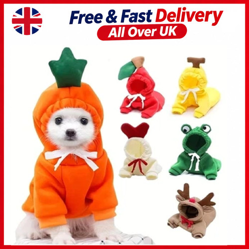 Cute fruit dog hoodie warm - cute,