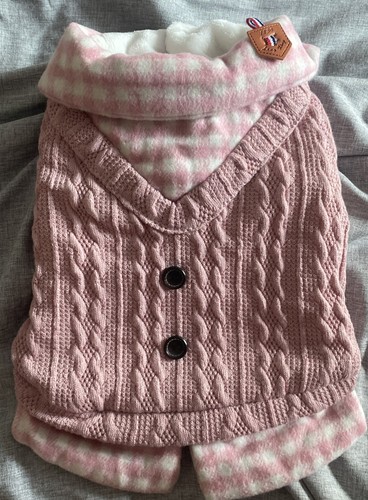 Dog jumper pretty pink design - pretty,