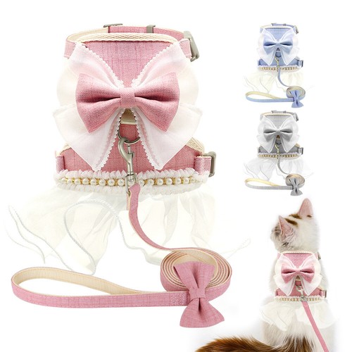 Cute girl dog harness - dog, dress