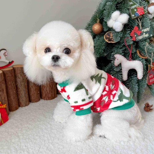 Warm pet christmas sweater - warm,