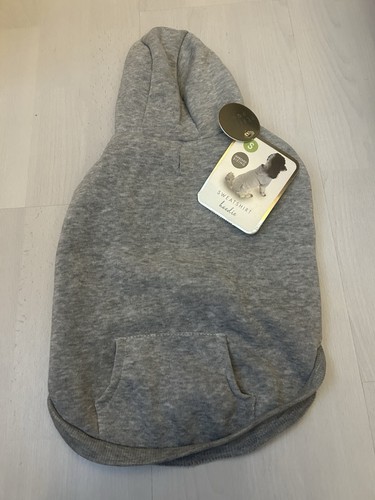 Grey dog sweatshirt hoodie - grey,