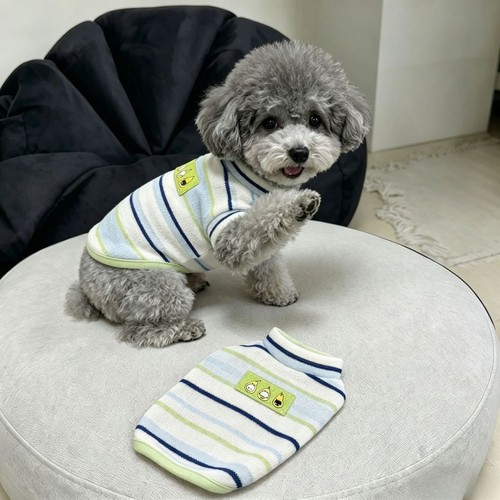 Cute striped sleeveless dog - cute,